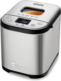 Kitchen in the box Bread Maker Machine with Gluten-Free Setting, 2LB 1.5LB 1LB Automatic Breadmaker with Homemade Cycle, 15-in-1 Stainless Steel Bread Maker