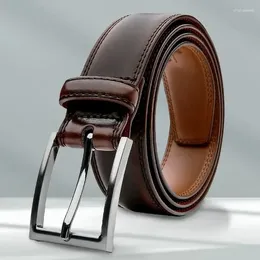 Belts Luxury Designer For Men Classic Dermis Leather Pin Buckle Waist Male Strap Black Belt Jeans High Quality