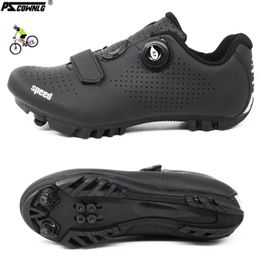 Cycling MTB Shoes with Clits Men Route Cleat Road Dirt Bike Speed Flat Sneaker Racing Women Bicycle Mountain Spd Biking 240202