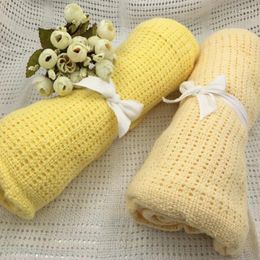 Blankets Cotton Baby Blanket Knitted Swaddle Wrap For Born Stroller Bedding Accessories Infant Bed Nap Cover