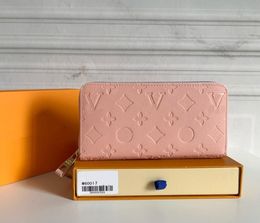 Moda 6 renk moda kadınlar debriyaj cüzdanı pu deri cüzdan tek fermuarlı cüzdan bayan bayanlar uzun klasik çanta ile turuncu kutu kartı 60017