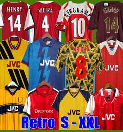 Retro SOCCER JERSEY HIGHBURY HOME FOOTBALL SHIRT PIRES HENRY REYES 93 94 95 ADAMS Persie 96 97 Galla 86 87 89 WRIGHT 02 03 05 06 98 99