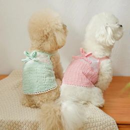 Dog Apparel Summer Dogs Clothes Lace Sweet Vest Pet Cat Puppy Clothing Skirt Small Dresses Teddy Yorkshire