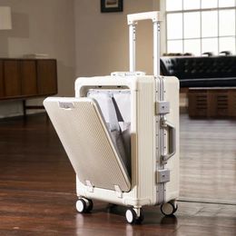 Suitcases Luggage Multi Functional Trolley Box Universal Wheel Password Boarding Side Opening Computer Suitcase Business