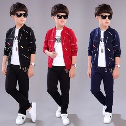 Big Boys Clothes Set Autumn Winter Cotton Cartoon 3pcs Baby The Boy Tracksuit Children's Casual Suit Kids Clothing Set 240118