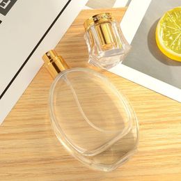 Storage Bottles 50ml Mist Atomizer Glass Spray Perfume Bottle Thick Bottom Empty Cosmetic Alcohol Container Travel Simple Sprayer Elegant