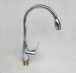 Kitchen Faucets Chrome Plated /Cold Mixer Water Tap Basin Bathroom Wash Faucet