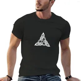 Men's Tank Tops White Knot Forming A Triangle T-Shirt Customs Design Your Own Boys Whites Quick Drying Mens Graphic T-shirts Anime