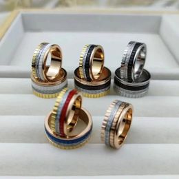 NEW BAND Rings Bocherons European Jewellery Quatres Series Couple Ring with Rotating Gear Fashionable Women's &men's Anniversary Parties Couple Gifts Designer Ring