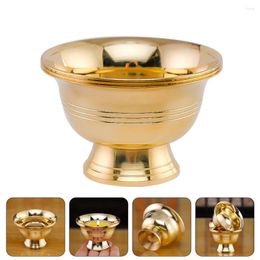 Candle Holders Decor Butter Lamp Holder Rack Pure Copper Candlestick Adornment Temple Supplies Decoration Votive