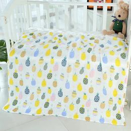 Blankets Double-layer Gauze Baby Bath Towel Cartoon Born Small Blanket Spring Summer Pure Cotton Children's Absorbent