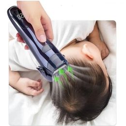 Washable Electric Auto Vacuum Baby Hair Clipper Quiet Haircut Machine Suction Less Mess Infant Trimmer Children Hairdress Cutter 240119