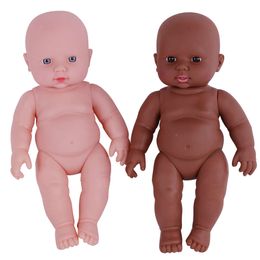 Action Toy Figures Enamel newborn simulation baby doll all soft glue baby bath housekeeping early education parent child toys