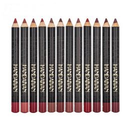 Handaiyan Matte lipstick lip liner Pen Set 12 Colour Lips Makeup Kit Non Stick Cup Easy to Wear Natural Pencil4837776