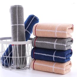 Towel Pure Cotton Towels Color Weaving Almons Thick Dark -colored Men Washed Face Soft Water Absorption