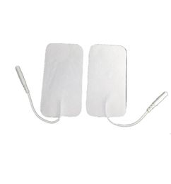 Large 5cmx 9cm TENS EMS MACHINE ELECTRODE PADS PAD REUSABLE LONGLIFE Self Adhesive For Massage Digital Therapy Machine 10pcs5pai4353432