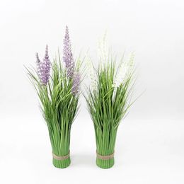 60CM Green Onion Grass Artificial Plants For Home Decor Plastic Fake Tree With Flowers Outdoor Decorations Garden 240127