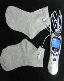 Healthy And Beauty Full Body Massager Conductive Electrode Socks Tens Machine Pain Relief Body Relax Massager reuse2795643