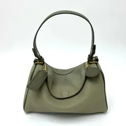 Evening Bags Genuine Leather Women Pillow Bag High Quality Female Shoulder 2024 Soft Small Casual Totes Underarm Green