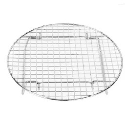 Tools Heavy Duty Stainless Steel Cross Wire Barbecue Grill Round Cooking Rack 10 63in Great For Daily Use And Needs