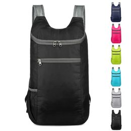 New waterproof backpack portable folding bag student backpack outdoor high-capacity sports mens and womens travel bag 240208