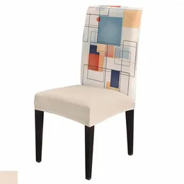 Chair Covers Oil Painting Abstract Hand Painted Vintage Cover Set Kitchen Stretch Spandex Seat Slipcover Home Dining Room