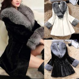 Women's Jackets Suede Jacket Women Long Mid-length Coats Fashion Warm V-neck Sleeve Coat Casual Solid Snow Vest