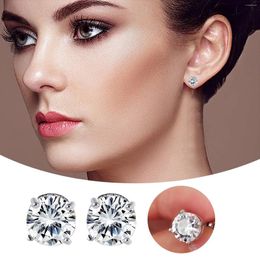 Hoop Earrings Europe And The United States Exquisite Circular Zircon Copper Personality Classic Hip Hop Men Women