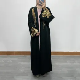 Ethnic Clothing F388Abaya Dubai Luxury Muslim Women Bat Sleeves Turkey Prayer Modest Dress Hijab Kaftan For Woman Ramdan Kimono Robe