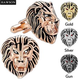 Vintage Lion Head Cufflinks for men Dress Shirts and French Cuff Mens Personalised Jewellery or Accessories 240130