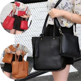 Evening Bags 4Pcs/set Fashion Portable High Capacity Wallet Purses Crossbody Bag Handbag Shoulder