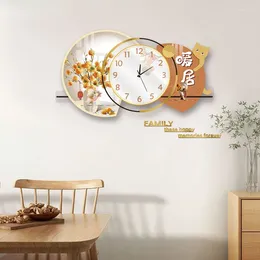Wall Clocks Smart Clock For Modern Restaurant Perpetual Calendar Decorative Art Large Home Decoration 2024