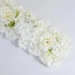 Decorative Flowers Wedding Simulation Flower Row Silk Decoration False El Wall Road Lead Arch Art