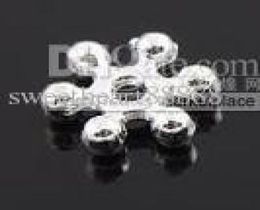 Silver Plated Snowflake Spacer Bead 8mm Beads 1000pcslot Ship Jewelry Findings Components sell2726380