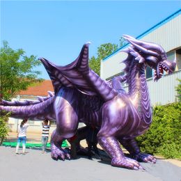wholesale 10mL (33ft) With blower Giant Large Inflatable Chinese Dargon Inflatable Dragon Dino Inflatable Dinosaur Tyrannosaurus Rex for Parade Decoration