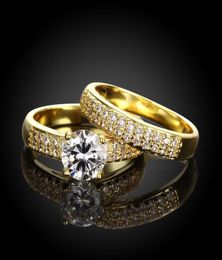 Top Quality Gold Silver Combination Ring Women Engagement Wedding Ring Cubic Zirconia Big Ring Jewellery 2662187