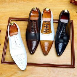 Dress Shoes Korean Version Of Low Top Men's Pointed Show Business Casual Small White For Men