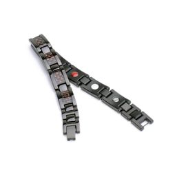 Titanium steel Jewellery stainless steel bracelet men's pure titanium bracelet magnet Jewellery cool black carbon Fibre