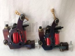 Cast Iron Tattoo Machine Gun Set Liner 8 Wrap Coils Steel For Tattoo Power Kit Set 6544230