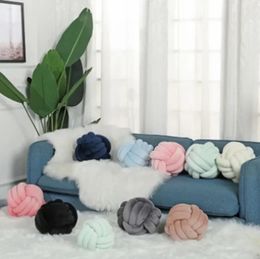 1PC Soft Home Decor Bedroom Plush Kid Throw Drop Toy Elastic Creative Knot Ball of yall Cushion Bed Lounge Bench Stuffed Pillow 240118