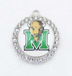 US College Team Thundering Herd Dangle Charms Sports DIY Bracelet Necklace Pendant Jewellery Hanging Charms4391856