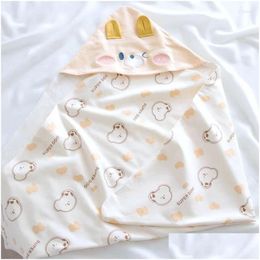 Blankets Swaddling Baby Bag Carried By Born Pure Cotton Spring And Summer Delivery Room Sheet Wrap Scarves Drop Kids Maternity Nursery Otga0