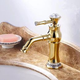 Bathroom Sink Faucets European Style Golden Faucet Kitchen Table Basin And Cold