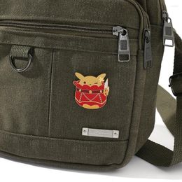 Brooches Anime Genshin Impact Klee Badge Bomb Dango Brooch Metal Pin Cosplay Cartoon Props Men's Backpack Accessories Gift