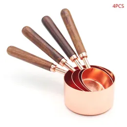 Measuring Tools 4pcs Kitchen Spoons Teaspoon Coffee Sugar Cake Baking Flour Cups Cooking Dropship