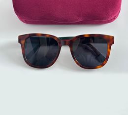 Brown Havana Square Sunglasses 0848 Man Women Sunframe Shades Sonnenbrille Sunnies Gafas de sol UV400 Eyewear with Box