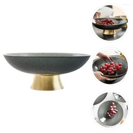 Dinnerware Sets Fruit Tray Tall Glass Plate Dried Desktop Storage Bowl Table Snack Container Coffee