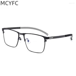 Sunglasses Frames MCYFC Sports Glasses For Men Women Myopia Running Anti-Fall Basketball Football Anti-Slip Half-Frame Pure Titanium Frame