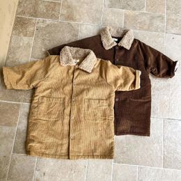 Jackets Winter Autumn Children Fleece Outdoor For Boys Girls Maxi Long Warm Kids Outerwear Windbreaker Casual Baby Coats Clothes