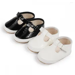 First Walkers Spring Autumn Female Baby Toddler Shoes Born Day Pu Princess Shoe Soft Anti-Slip Cotton Bottom Flat Sole